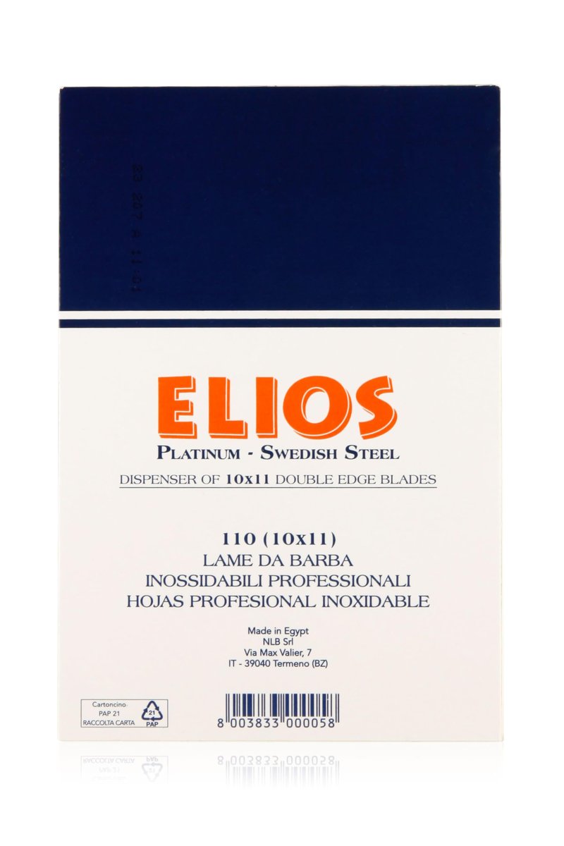Razor Blades Club - Elios Inoxidable Double Edge Razor Blades, 100 pcs