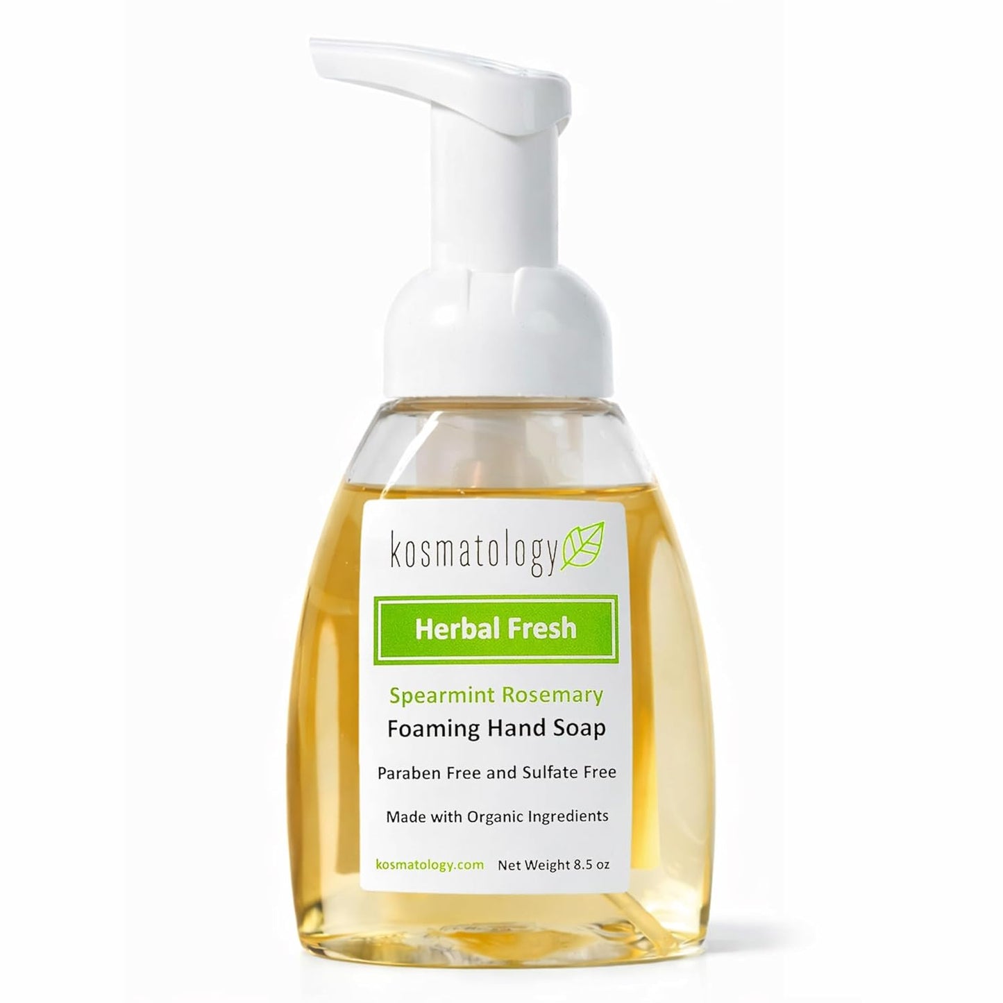 Organic Foaming Hand Soap - Botanical Bliss Lavender-Eucalyptus | Moisturizing Essential Oil Wash (8.5 fl oz)
