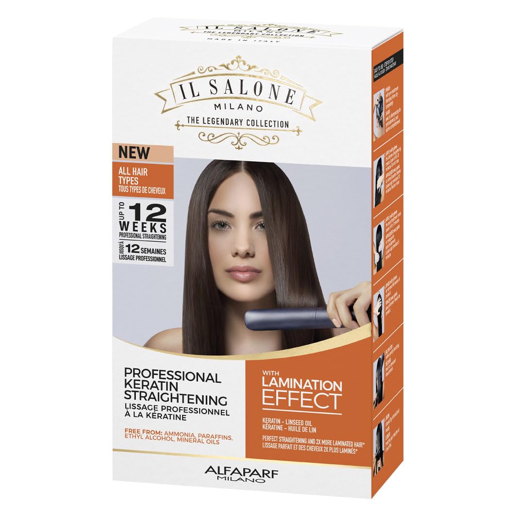 Keratin Hair Treatment - At-Home Smoothing & Straightening Kit | Frizz Control & Heat Protection