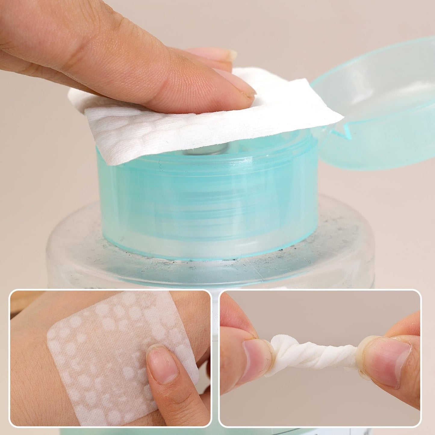 500Pcs/Pack Solid Durable Nail Tools Manicure Gel Nail Polish Remover Pads Lint-Free Wipes Napkins Wraps