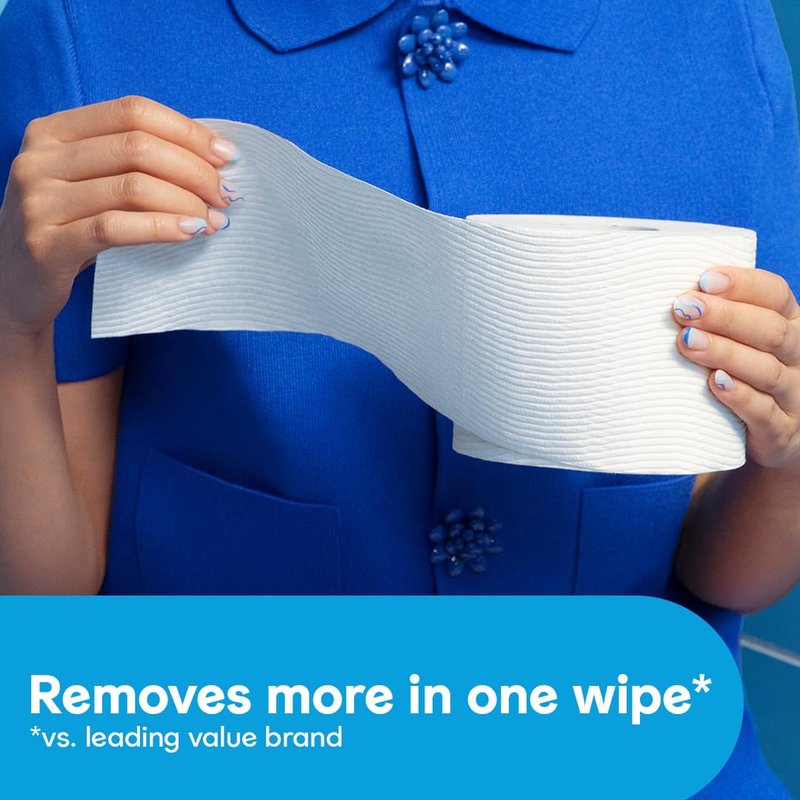 Cottonelle Ultra Clean Toilet Paper with Active CleaningRipples Texture, Strong Bath Tissue, 1-Ply, White, 24 Family Mega Rolls = 132 Regular (4 Packs of 6)