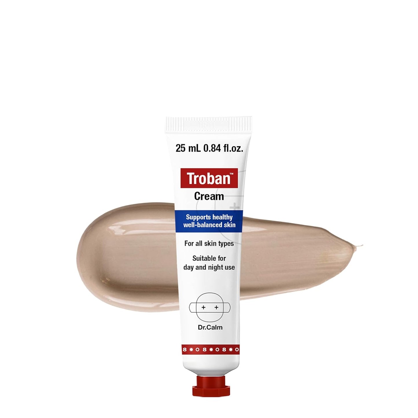 Dr.Calm Troban PDRN & Peptides Skin Barrier Repair Cream | Korean Face Moisturizer - 0.84 fl oz (25ml)