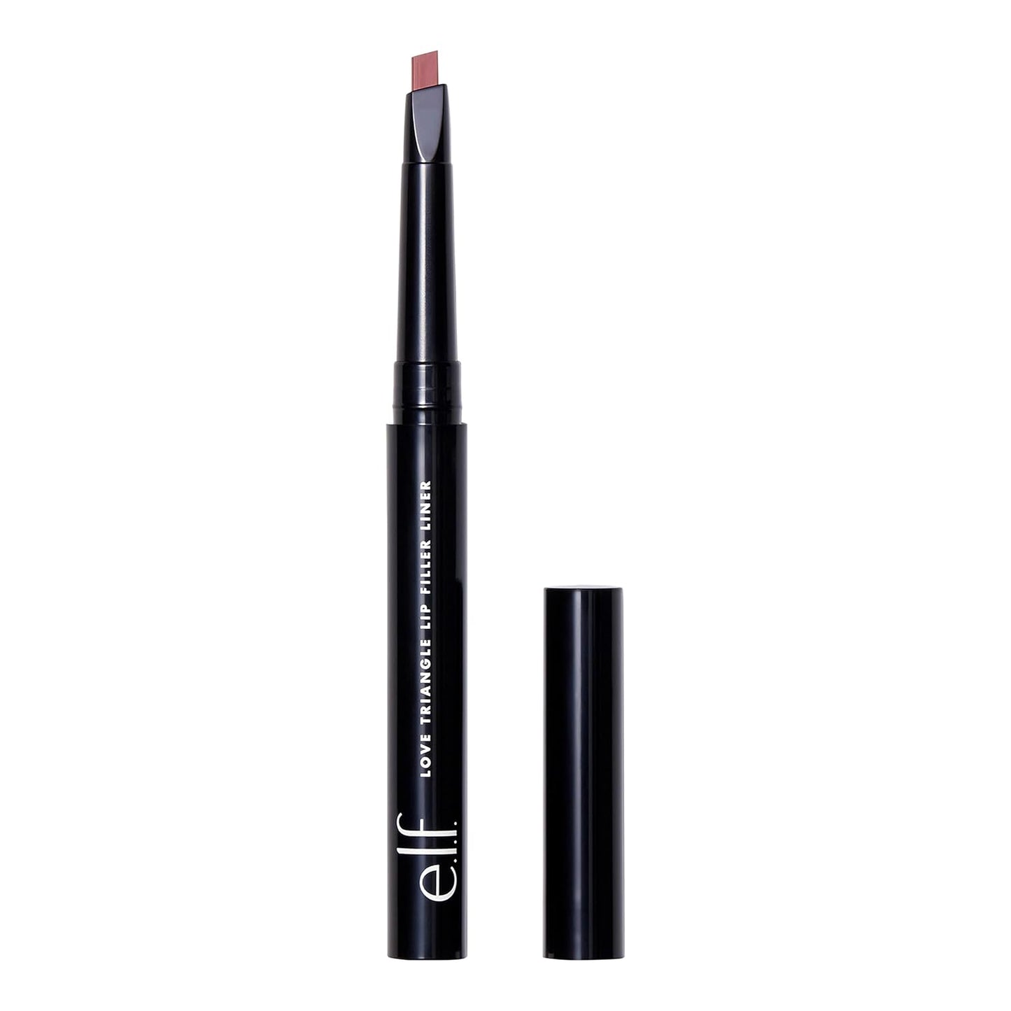 e.l.f. Love Triangle Lip Filler Liner - 2-in-1 Sculpting Lip Pencil, Long-Lasting Deep Brown Color | Vegan & Cruelty-Free