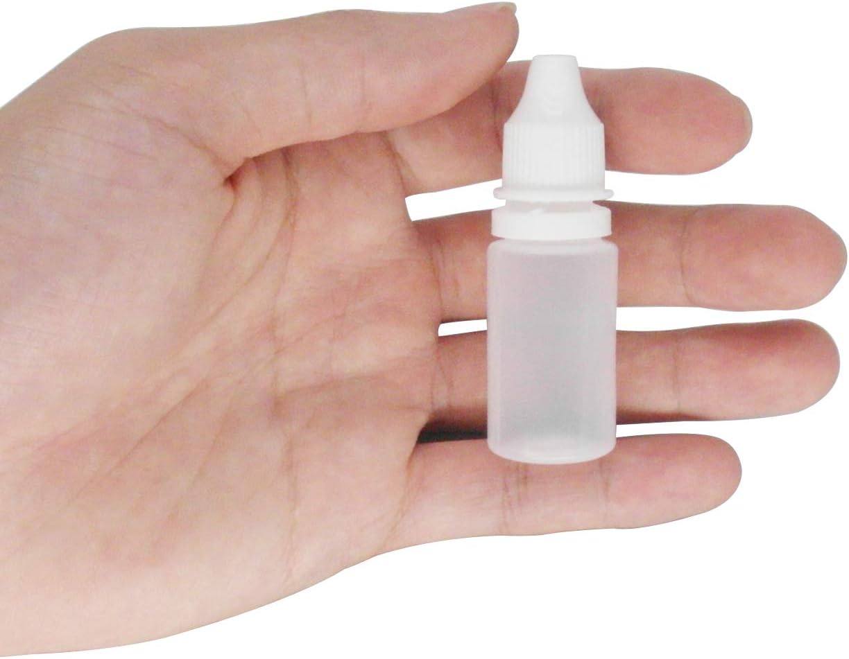 10 Pack 10ml Plastic Eye Liquid Dropper Bottles - Perfect for Essential Oils & DIY Projects