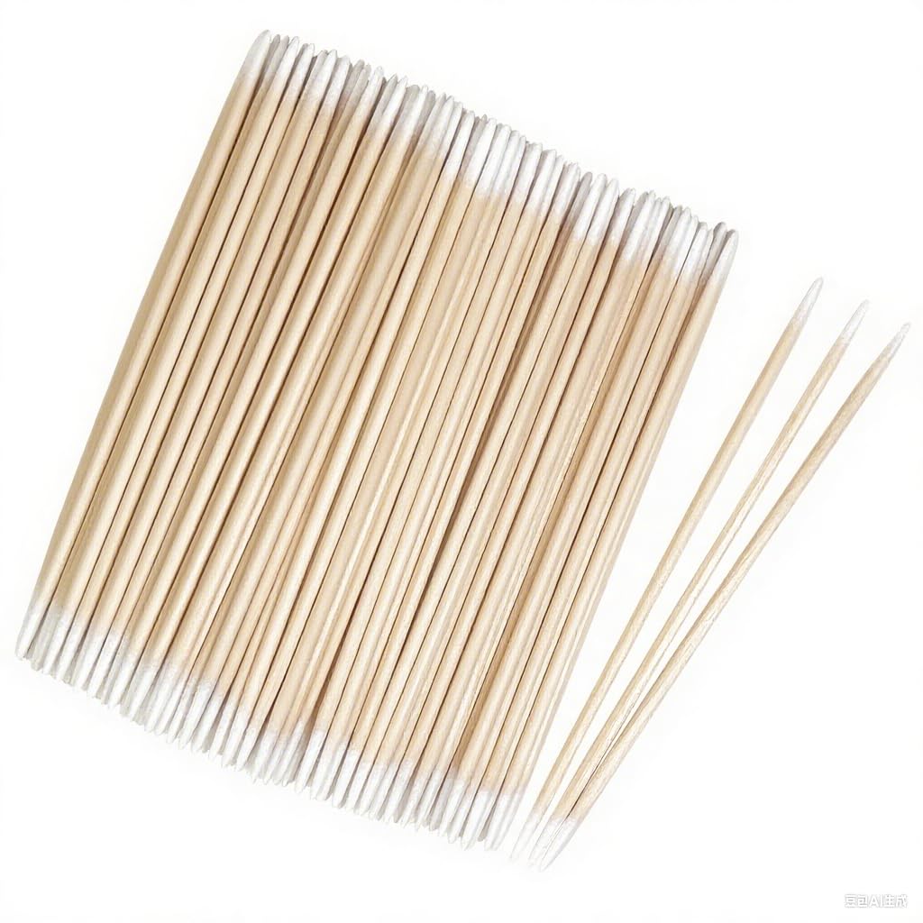 Pointed Cotton Swabs for Nails - 1000PCS Microblading & Makeup Precision Tips | Fine Point Cleaning Tool