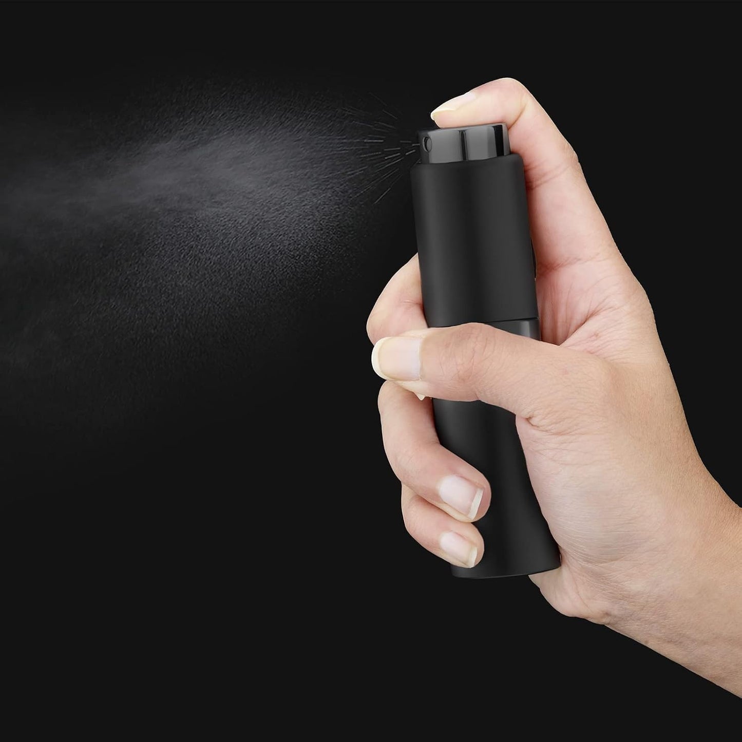 Travel Cologne Spray Bottle - 20ML Perfume Atomizer Mini Dispenser | Black, Set of 4