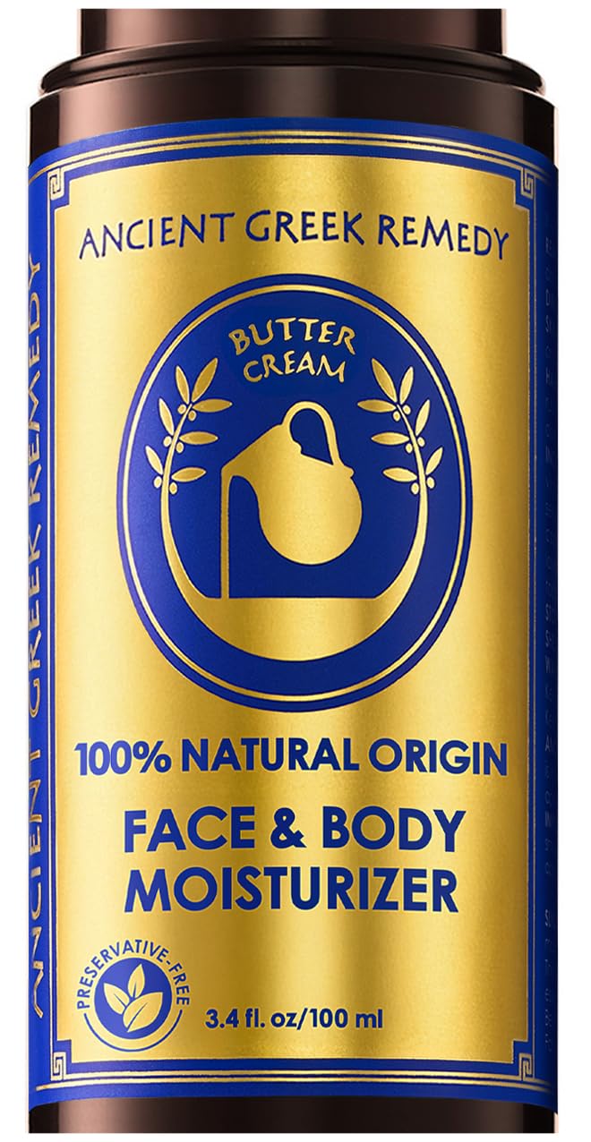Organic Face Moisturizer for Dry Skin - Anti-Aging Body Butter with Almond, Jojoba & Lavender Oil | 3.4 oz