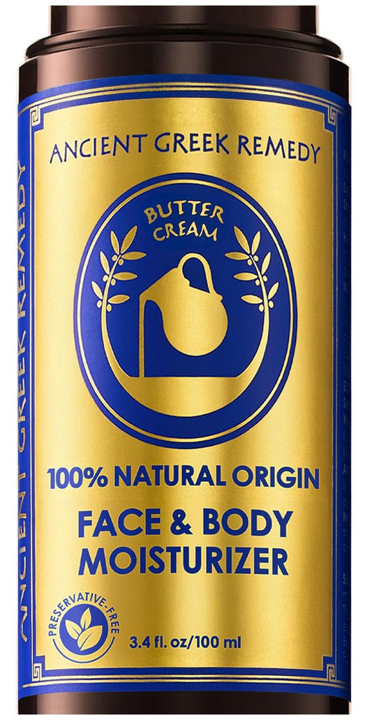 Organic Face Moisturizer for Dry Skin - Anti-Aging Body Butter with Almond, Jojoba & Lavender Oil | 3.4 oz
