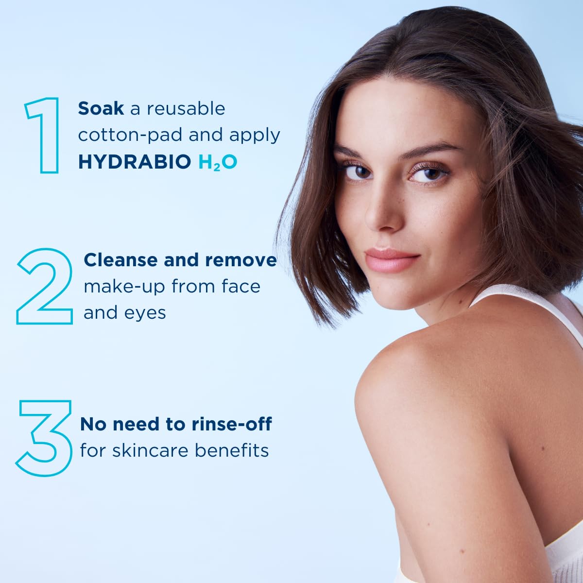 Bioderma Hydrabio H2O Micellar Water | Gentle Face Cleanser & Makeup Remover for Dehydrated Sensitive Skin
