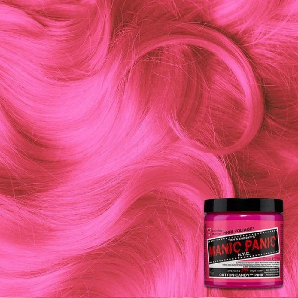 Classic Cotton Candy Pink Hair Color - Semi-Permanent Bright Pink Dye for Men & Women | Vegan & Cruelty-Free (4oz)