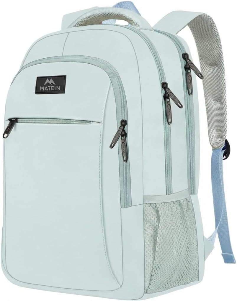MATEIN Travel Laptop Backpack - Anti-Theft Water-Resistant Bag for 15.6" Laptops | Grey