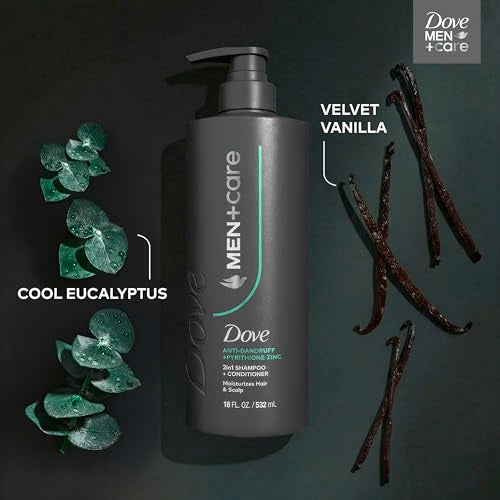 Dove Men Dandruff Defense 2-in-1 Shampoo & Conditioner for Flakes 18oz