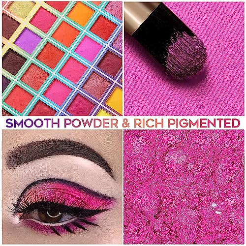 99 Colors Eyeshadow Palette - High Pigmented Matte & Glitter Makeup