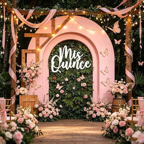 Mis Quince Wooden Sign - Elegant Quinceañera Party Decor