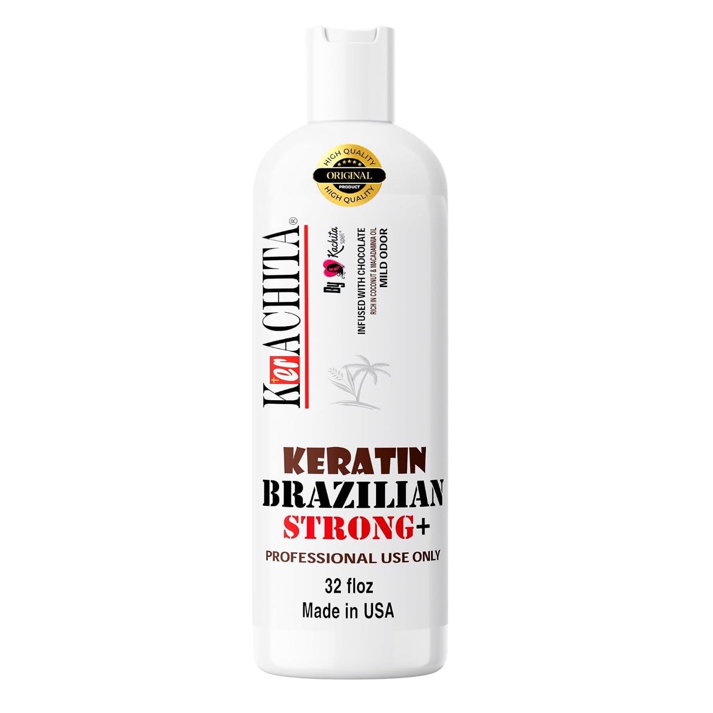 Brazilian Keratin Chocolate Hair Treatment - Extra Strong Intensive Smoothing for Coarse Hair | 32 fl oz