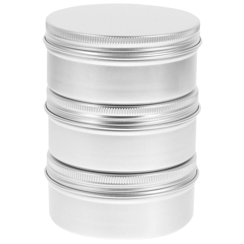 Healifty 3-Pack Aluminum Soap Boxes with Removable Lids Portable Soap Holders for Travel Camping Gym and Bathroom Storage 3.26X3.26X0.98 Inch Each