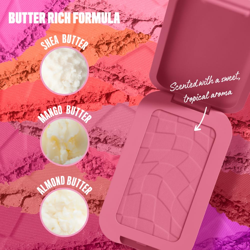 Buttermelt Powder Blush - Fade & Transfer-Resistant Vegan Formula | Up to 12HR Wear
