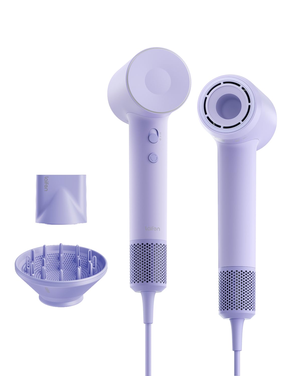 Laifen SE 2 High-Speed Hair Dryer - 200 Million Ionic Technology | Lightweight, Low Noise, Smart Temp Control, Matte White