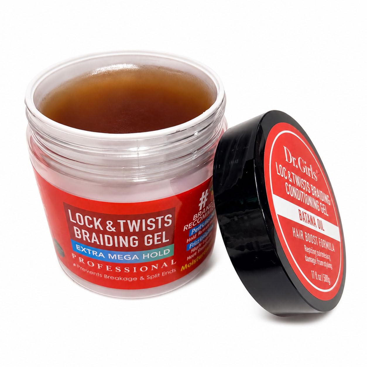 R&B Collection Dr. Girls Braiding Gel/17.6oz/48 Hour Hold/Extra Mega Hold (Batana Oil)