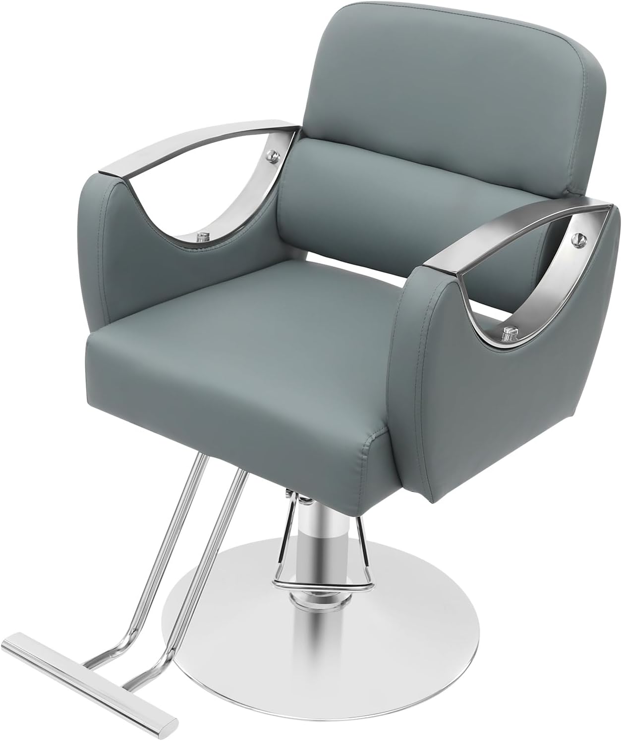 Salon Barber Chair - Hydraulic Pump & 360° Swivel | Adjustable Height Styling Chair for Barbershop & Home, 440Lbs Capacity