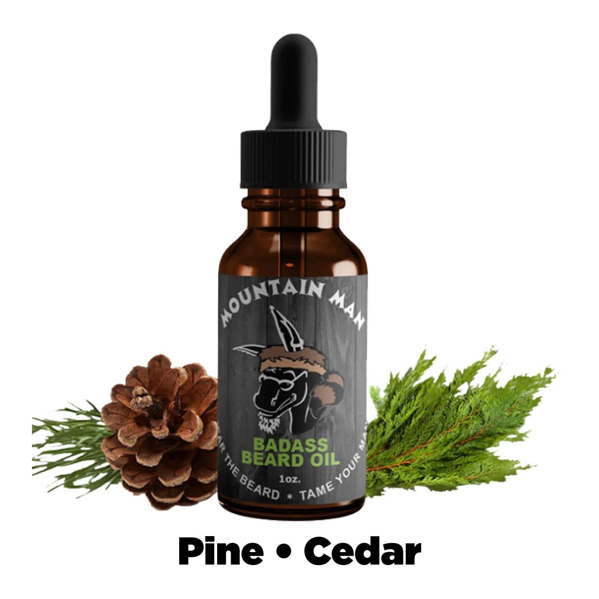 Badass Beard Care Complete Beard Care Kit - 5 Full Size Essentials - Includes Beard Oil, Beard Balm, Beard Butter, Wash and Conditioner - Promotes Fuller & Thicker Beard Growth (The Mountain Man)