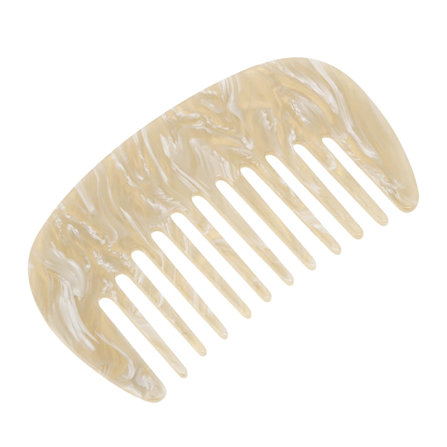 Wide Tooth Comb for Thick Curly Hair - Anti-Static Travel Comb | Emerald Green