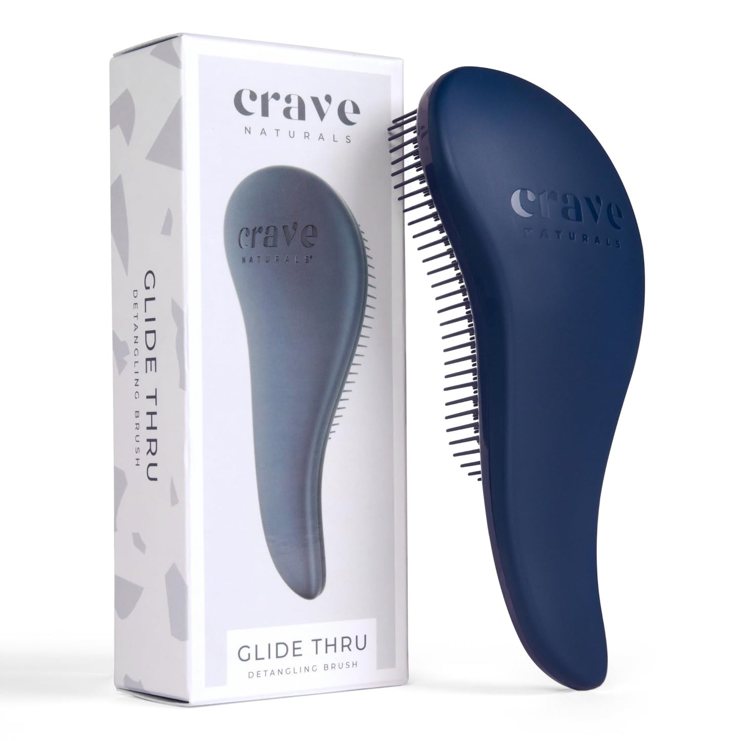 Glide Thru Detangling Hairbrush - Effortlessly Untangles Wet, Dry & Damaged Hair | Gentle Styling Tool for All Ages - 7.5 x 3 in, Turquoise