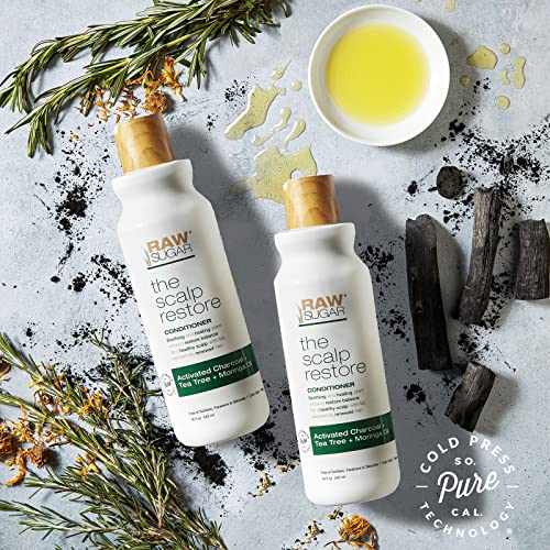 Raw Sugar Scalp Restore Conditioner with Jojoba, Aloe & Niacinamide - 18 Fl Oz