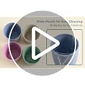 Unbreakable Plastic Toothbrush Cup Set - 4 Pack Bathroom Travel Organizer