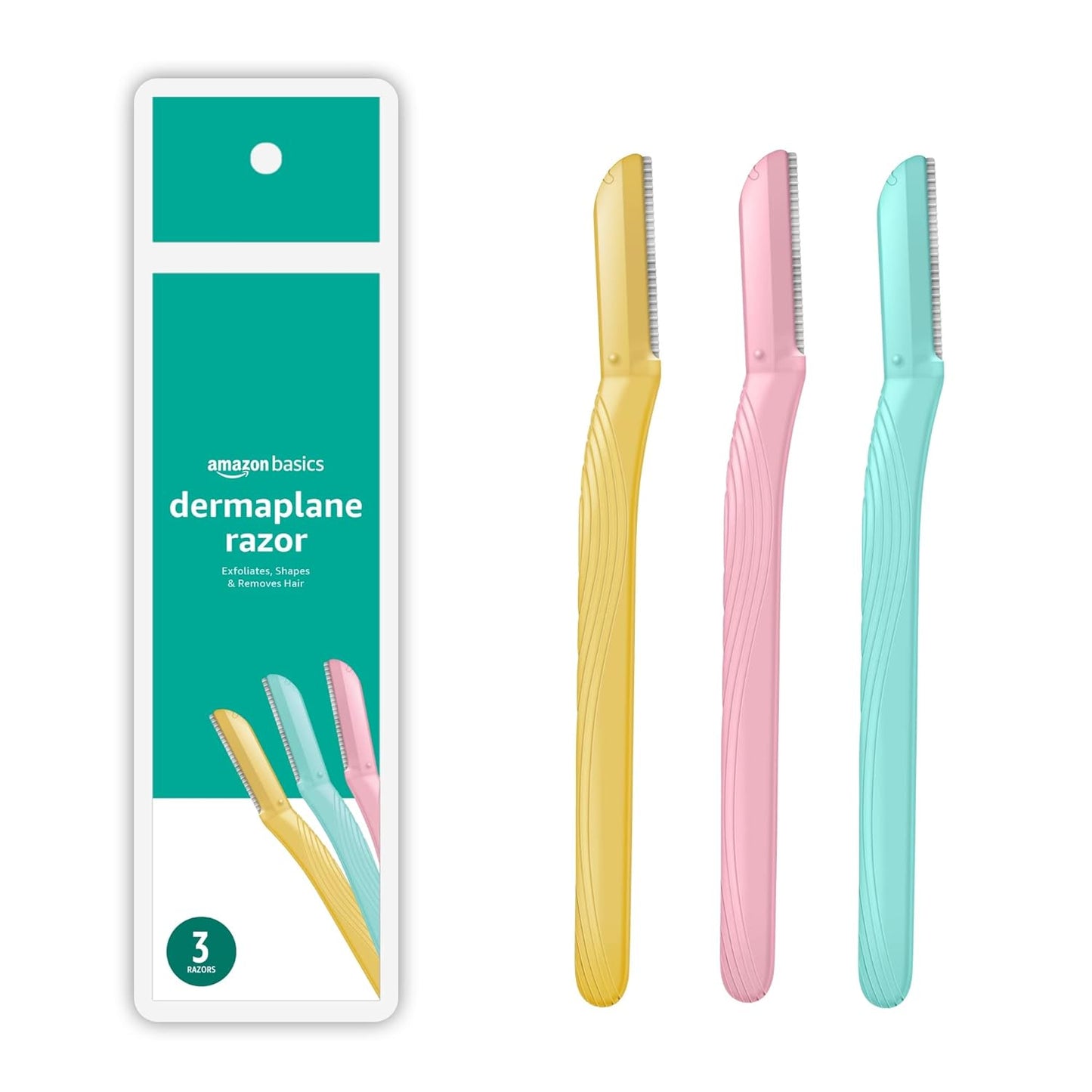Dermaplane Razor - Peach Fuzz Remover & Face Shaver for Women | Eyebrow Trimmer, Exfoliating Tool, 9 Count