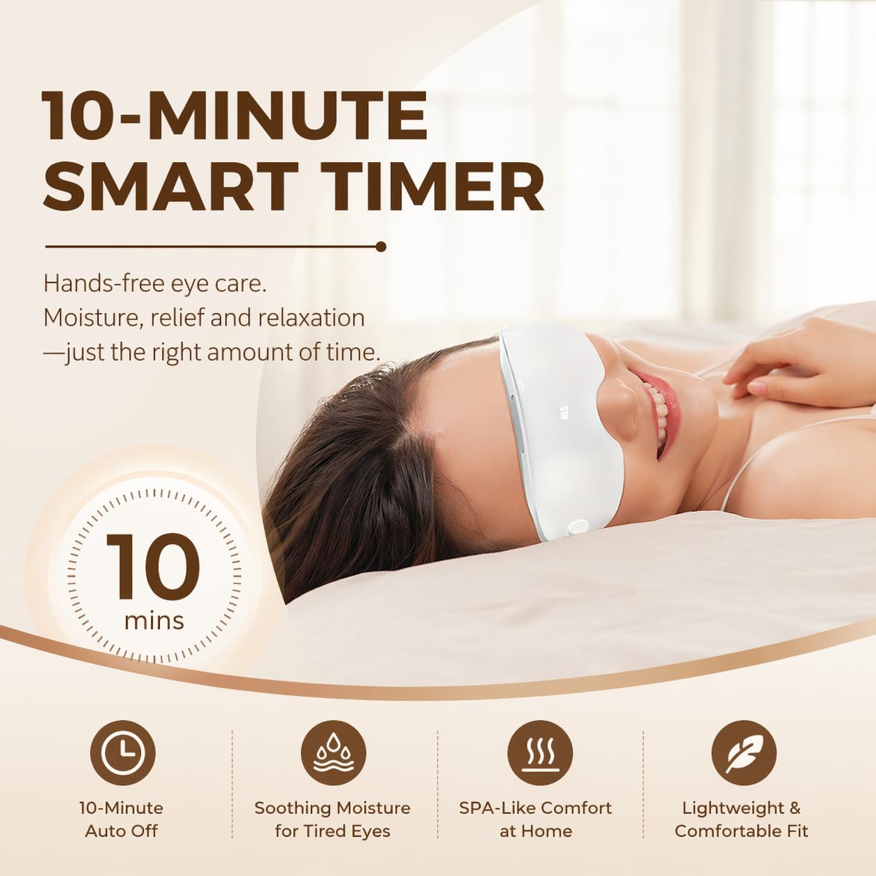 Beminda Steam Therapy Pro - Nano Mist Eye Steamer with 42°C Consistent Heat - Cordless Rechargeable Steam Eye Mask for Dry & Strained Eye Relief - Skin-Friendly Silicone Design (1PCS)