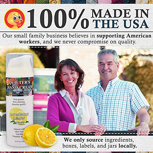 Original Udder Balm Quilter’s Hand Cream - Patchwork Lemon, 5 Oz