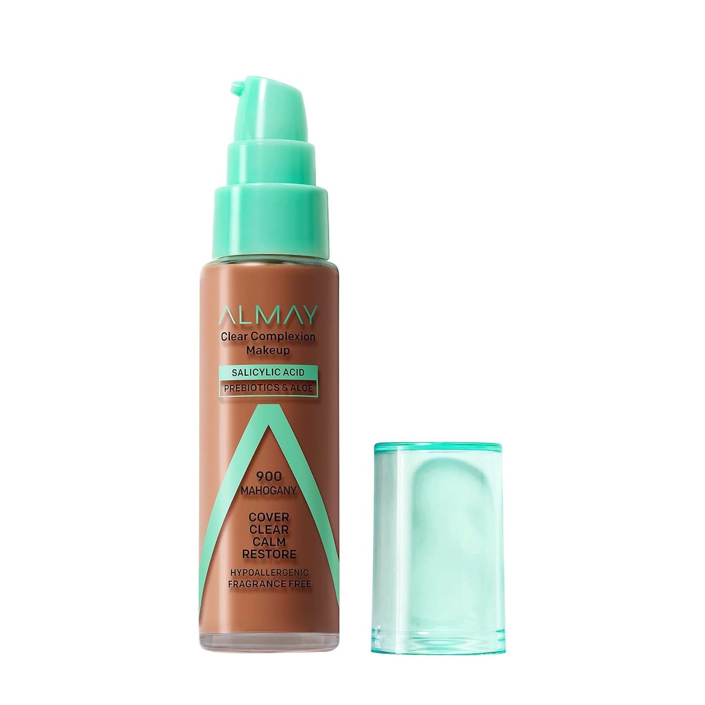 Almay Clear Complexion Foundation - Oil-Free Makeup for Acne-Prone Skin | Buildable Coverage, Soft-Matte Finish, 1 fl oz