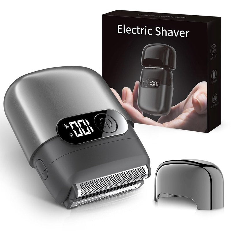 Electric Razor for Men, Foil Shaver and Beard Trimmer for Dry and Wet,Battery LED Display USB-C Fast Charge, IPX7 Waterproof Portable Travel Shaver