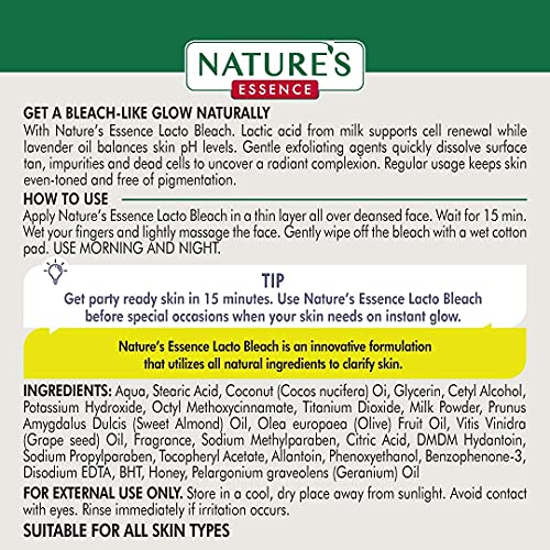Nature's Essence Lacto Bleach, Natural Milk Bleach without Activator, 50ML