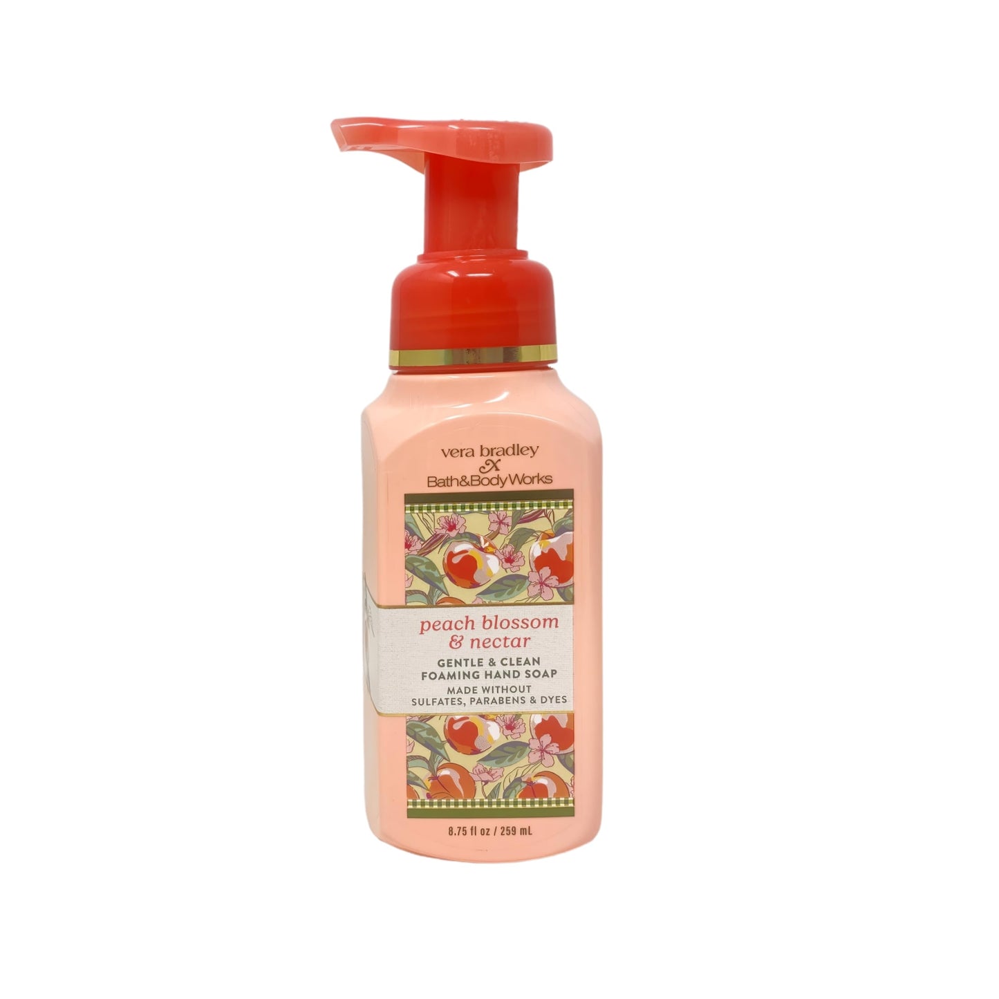 Bath & Body Works Peach Blossom & Nectar 3 Gentle & Clean Foaming Hand Soaps with a Natural Oats Sample Soap