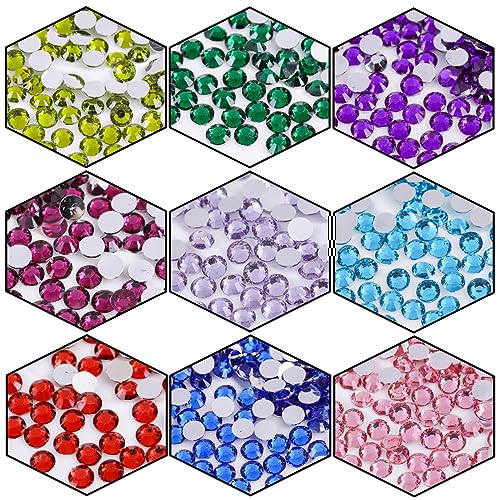Laviyo 720 Pcs SS30 6mm Pink Flatback Rhinestones for Nails Art, Clothes & Accessories (Variation: SS30/6mm/720 PCS/Pink)
