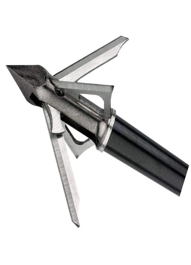 Muzzy Trocar HB Hybrid Broadheads 100 Grain 4-Blade Fixed/Mechanical Archery (3-Pack)