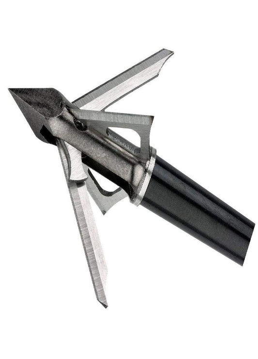 Muzzy Trocar HB Hybrid Broadheads 100 Grain 4-Blade Fixed/Mechanical Archery (3-Pack)