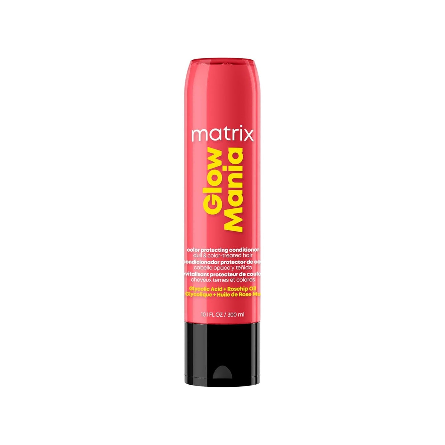 MATRIX Glow Mania Conditioner - Sulfate-Free Shine Enhancer with Glycolic Acid & Rosehip Oil | For Dull, Color-Treated Hair