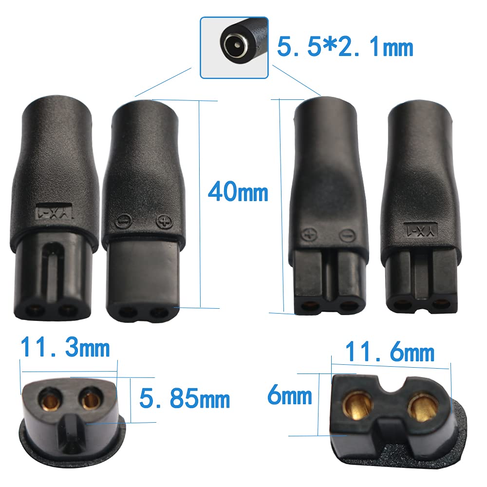 Power Cord 5V Replacement Charger USB adapter is suitable for a variety of electric hairdressers, shavers, purifiers, table lamps and others 5521 adapter hq8505 A00390 charging line