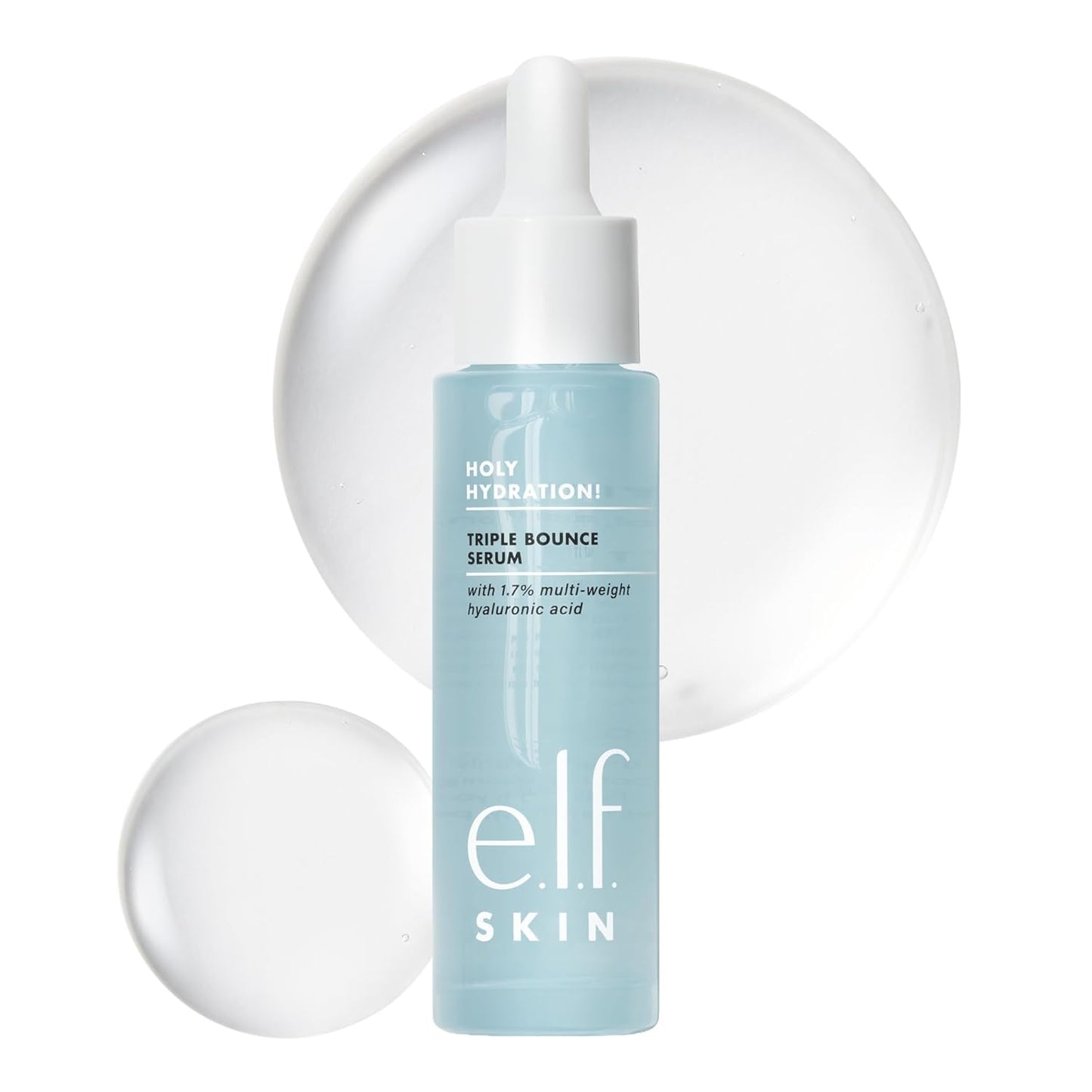 e.l.f. SKIN Triple Bounce Serum - 1.7% Hyaluronic Acid for Plump, Hydrated Skin | Vegan & Cruelty-Free