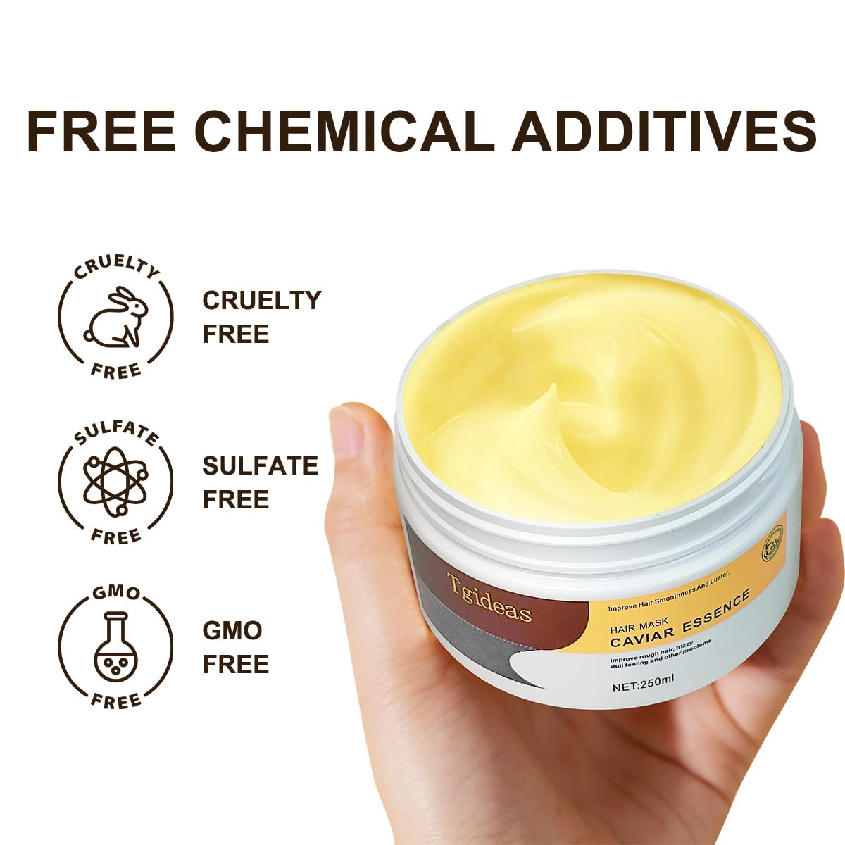 Hydrating Collagen Hair Mask - Deep Repair Treatment for Dry, Damaged Hair | 8.45 Oz