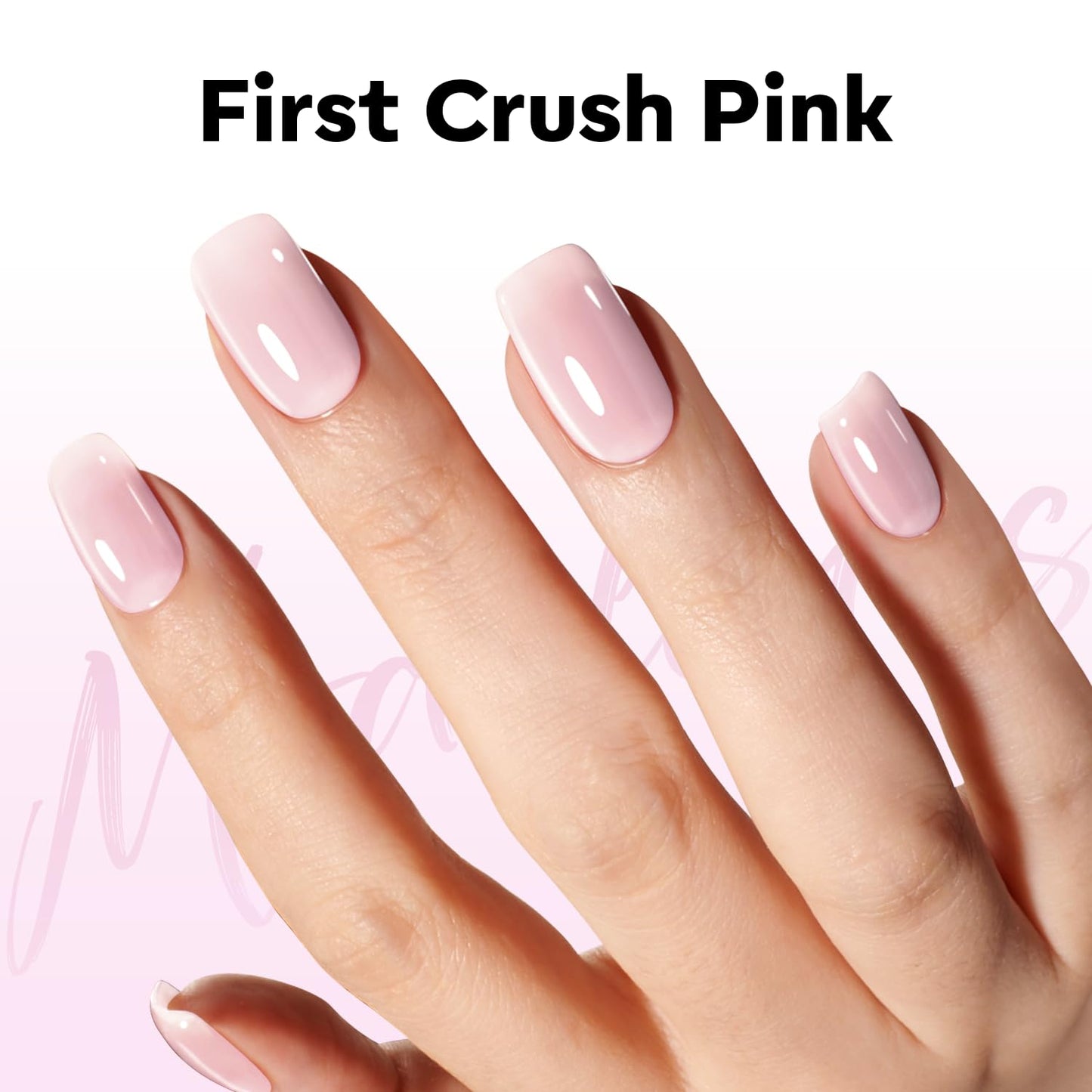 Pink Gel Nail Polish - Sheer Milky Nude Translucent Soak-Off Gel | 15 ML for DIY Manicure