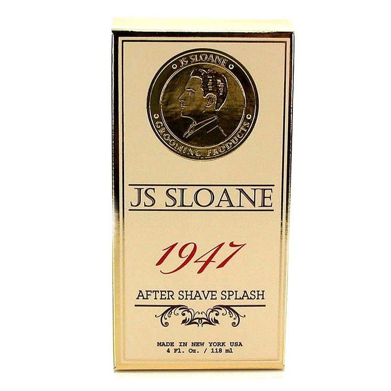 JS Sloane 1947 After Shave Splash for Men – Classic Barbershop Aftershave, Refreshing & Toning Post Shave, Signature Masculine Scent, 4 oz