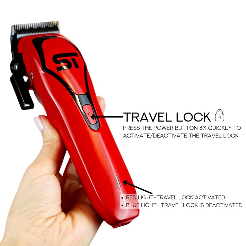 Supreme Trimmer Darkstar 72 Clipper with Magnetic Vector Motor | 180 Min Run Time, 9000 RPM Barber Hair Clipper | Low Noise, Professional Clipper DLC Blades | STC72
