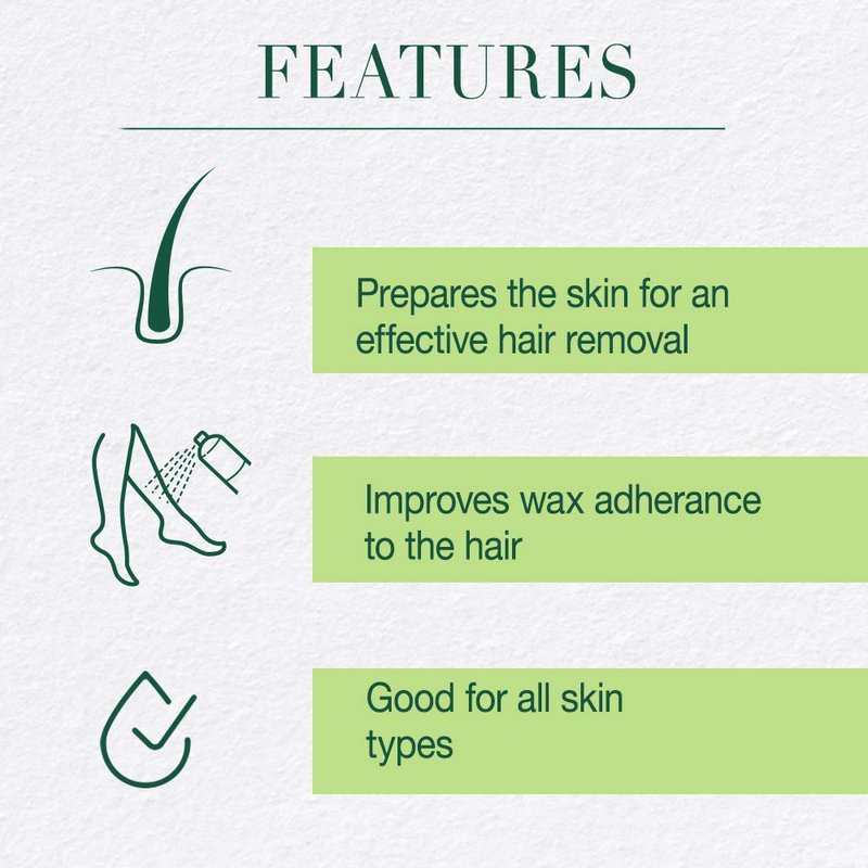 Clean + Easy Cleanse- Pre Wax Cleanser, Removes Any Traces of Oils and Make-Up Before Hair Removal, Essential Pre-Treatment for Effective Waxing, 16 Oz