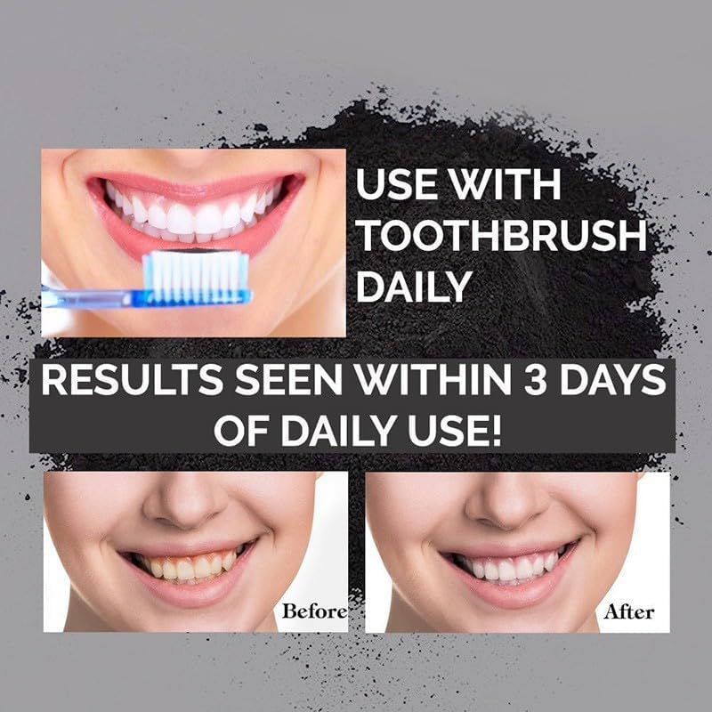 Activated Charcoal Teeth Whitening Powder - Natural Oral Care