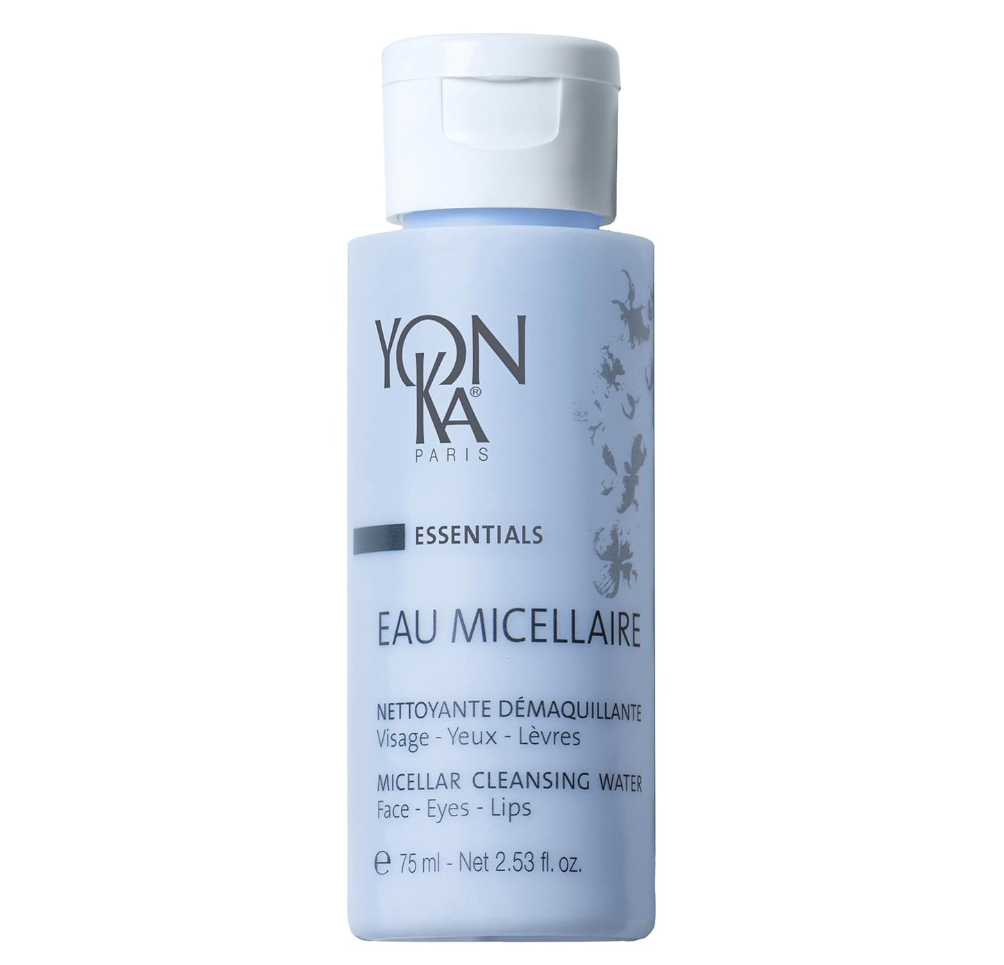 Micellar Water Travel Size - Gentle Cleansing Makeup Remover with Rose & Chamomile | Paraben-Free | 2.53 fl oz