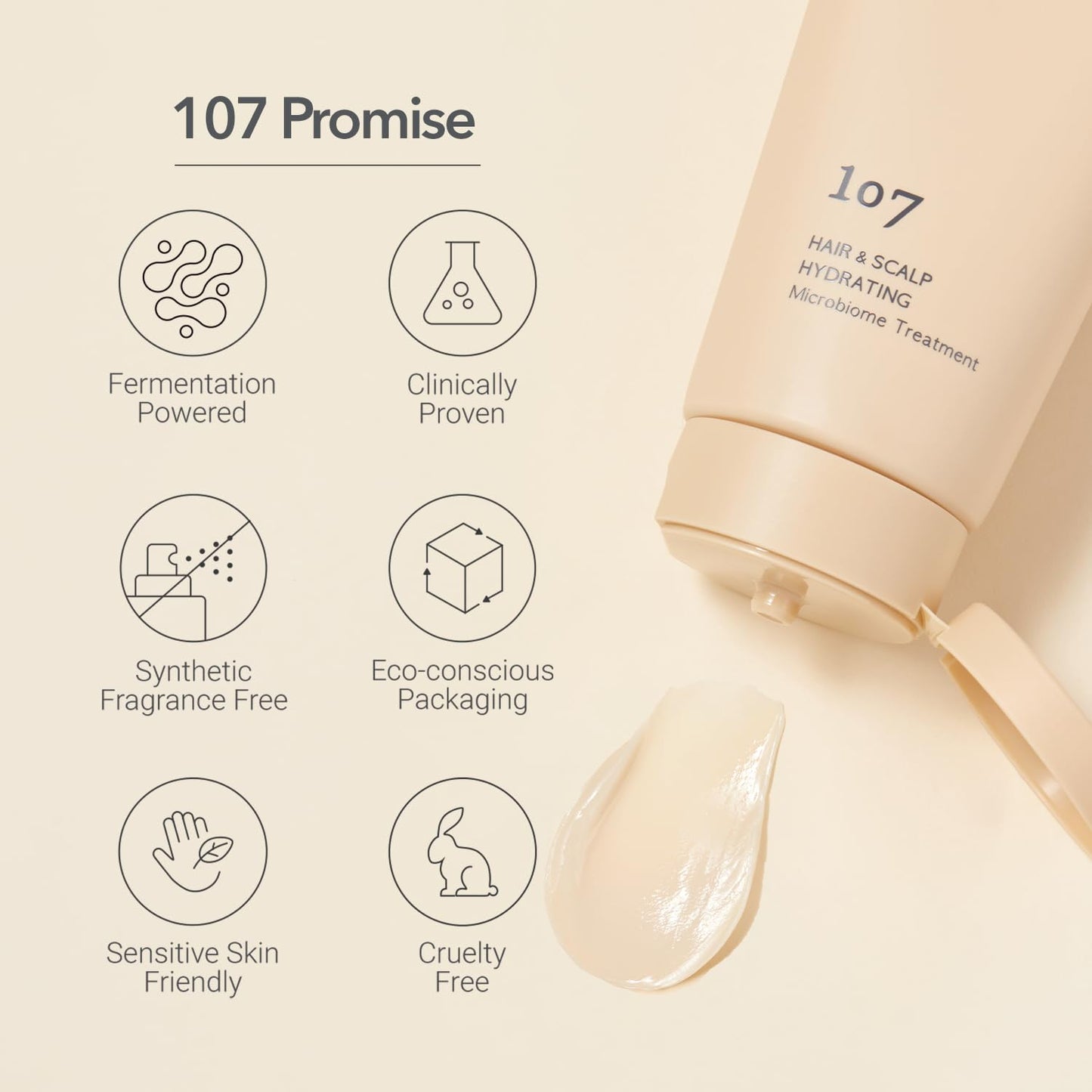 Hydrating Scalp Treatment - Microbiome Formula with Ginseng, Caffeine & Biotin | 6.08 fl oz